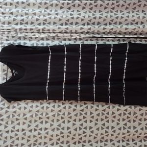 Tie dye striped t-shirt dress
